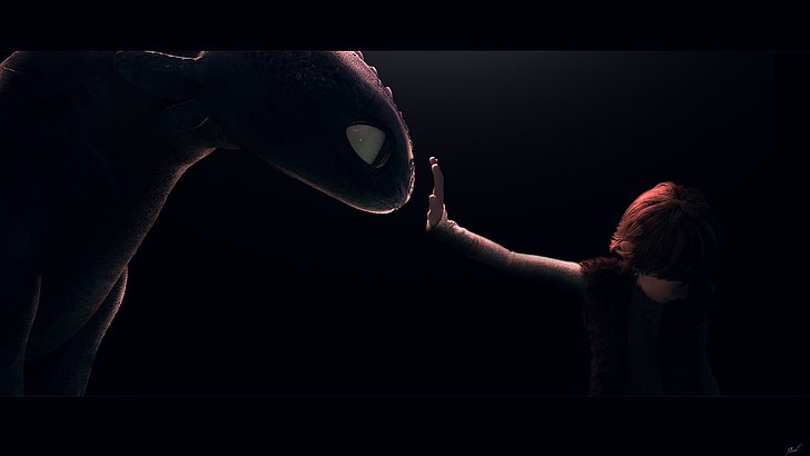 Movie, How To Train Your Dragon, Hiccup (How to Train Your Dragon), Toothless (How to Train Your Dragon), HD wallpaper