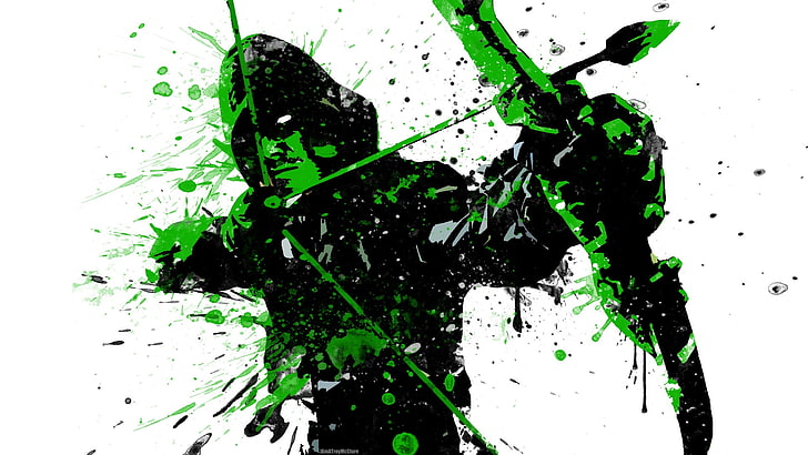 Green Arrow illustration, Green Arrow, superhero, Arrow (TV series), HD wallpaper