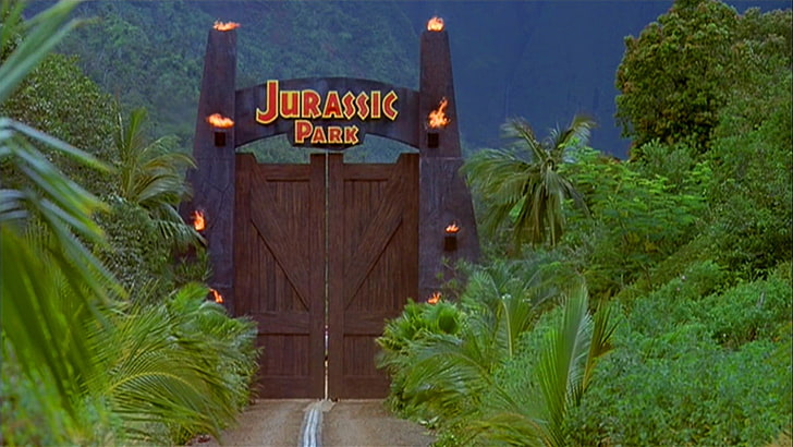 Plakat filmowy Jurassic Park, Jurassic Park, filmy, Tapety HD