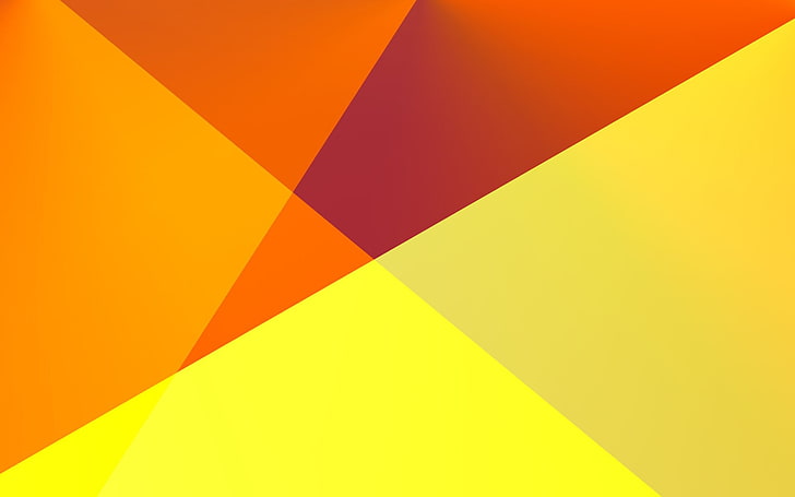 оранжева и жълта илюстрация, Абстракт, Оранжево, HD тапет