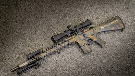 armas, rifle, arma, personalizado, ar-15, rifle de asalto, Fondo de pantalla HD HD wallpaper