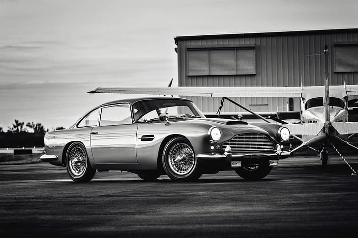 Grün, Klassiker, Auto, Aston Martin DB4, HD-Hintergrundbild