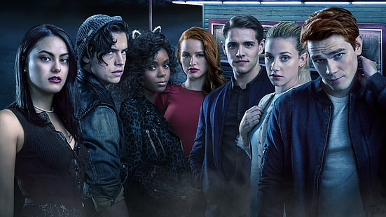 Riverdale sezon 2, K.J. Apa, Lili Reinhart, Camila Mendes, Cole Sprouse, serial telewizyjny, 4k, Tapety HD HD wallpaper