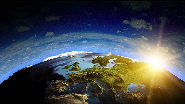 europa earth, HD wallpaper