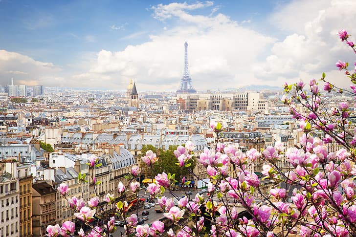 Francia, Parigi, Primavera., Sfondo HD
