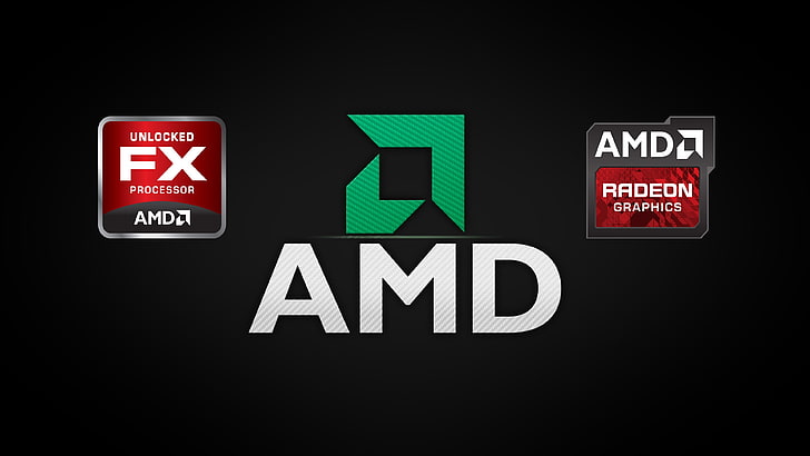 AMDプロセッサーのロゴ、AMD、コンピューター、Radeon、 HDデスクトップの壁紙