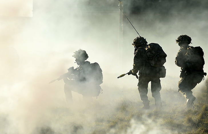 Military, Soldier, Firearm, Smoke, Smoke Grenade, Weapon, HD wallpaper