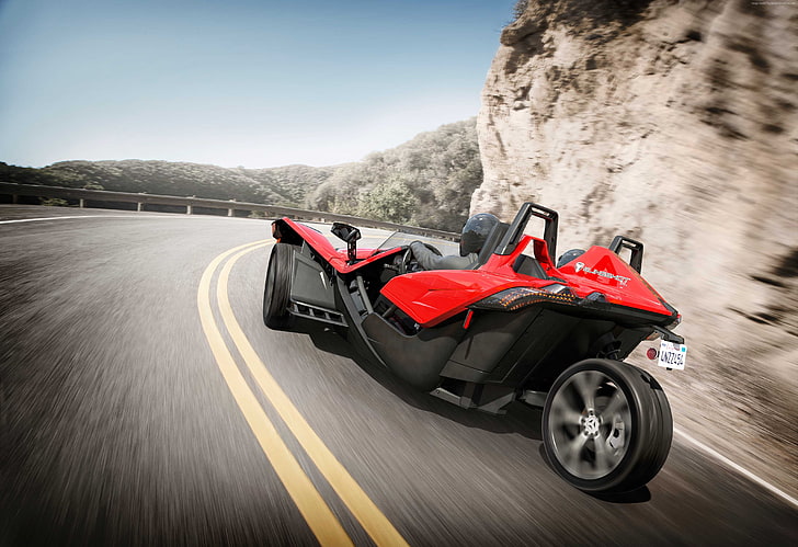 limited edition, Polaris Slingshot, red, HD wallpaper