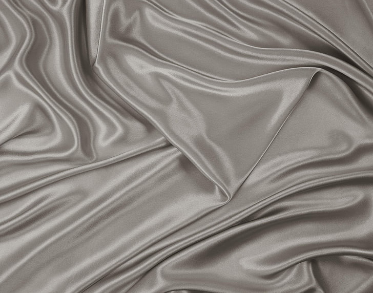 gray textile, texture, fabric, grey, silver, folds, light, HD wallpaper