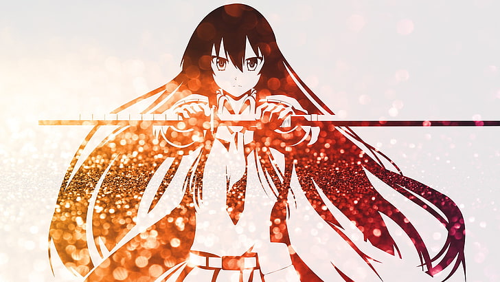 빨간색과 흰색 여자 그림, Akame ga Kill !, Akame, HD 배경 화면