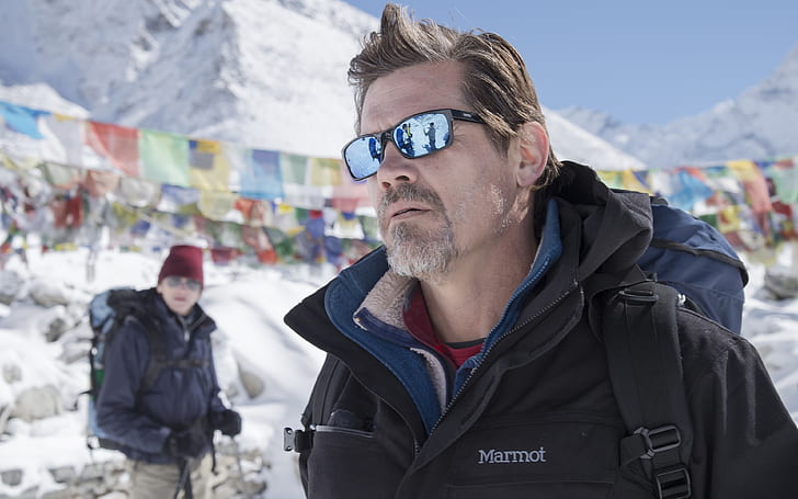 Everest Movie Джош Бролин, мужские солнцезащитные очки в черной оправе, Эверест, актер, Джош, Бролин, HD обои