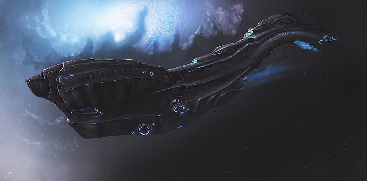 Dmitrii Ustinov, Raumschiff, Science Fiction, Kunstwerk, HD-Hintergrundbild