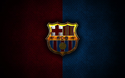 サッカー、FCバルセロナ、ロゴ、 HDデスクトップの壁紙 HD wallpaper