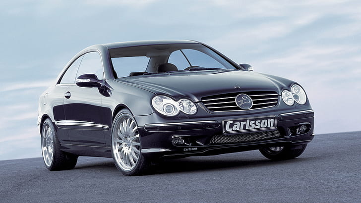 Mercedes-Benz, Mercedes-Benz CLK-Class, Black Car, Car, Grand Tourer, Luxury Car, Vehicle, Tapety HD