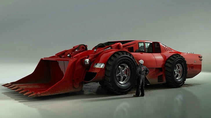 Ferrari Fahrzeug, Konzeptkunst, HD-Hintergrundbild