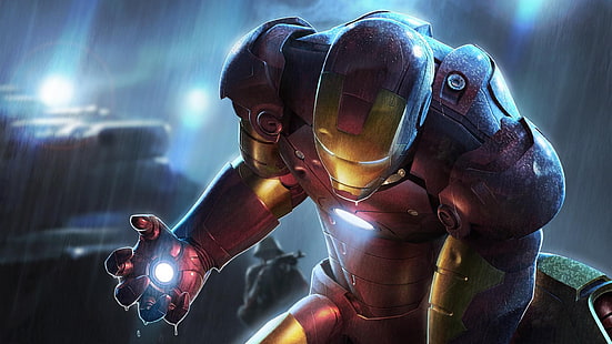 Iron Man digitale Tapete, Iron Man, Tony Stark, Marvel Cinematic Universe, Fantasiekunst, digitale Kunst, Marvel Comics, HD-Hintergrundbild HD wallpaper