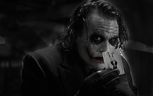 The Joker fondo de pantalla, Joker, Batman, Heath Ledger, películas, The Dark Knight, Fondo de pantalla HD HD wallpaper