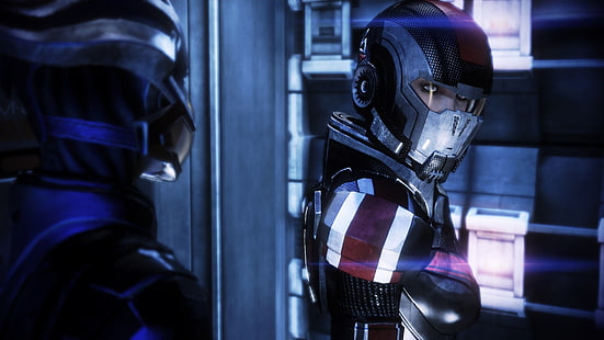 ilustracja do gier wideo, Mass Effect, Mass Effect 2, gry wideo, Tapety HD HD wallpaper