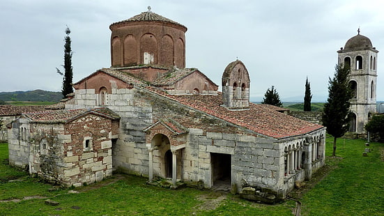 albania, monastery, church, apollonia, monastery church of st mary, orthodox monastery, orthodox monastery of ardenica, historical, HD wallpaper HD wallpaper