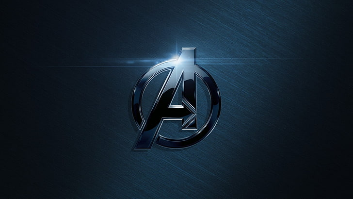 Gray Marvel Avengers logo wallpaper, fragments, background, graphics, Logo, HD  wallpaper | Wallpaperbetter