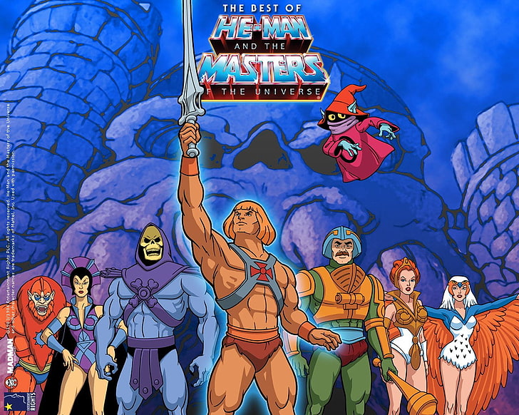 He-Man and the Masters digital wallpaper, TV Show, He-Man And The Masters Of The Universe, He-Man, Skeletor, HD wallpaper