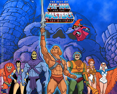 Wallpaper digital He-Man and the Masters, Acara TV, He-Man dan The Masters of The Universe, He-Man, Skeletor, Wallpaper HD HD wallpaper