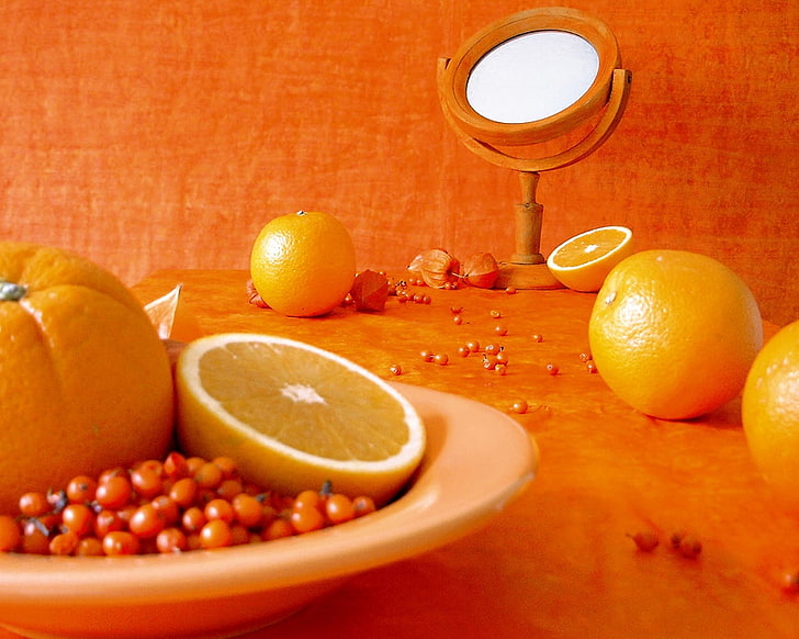 ผลไม้สีส้มส้มผลไม้ตัดส้ม, วอลล์เปเปอร์ HD