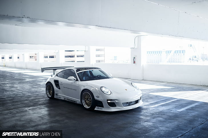Porsche, Porsche 997, Liberty Walk, LB Performance, Speedhunters, car, HD wallpaper