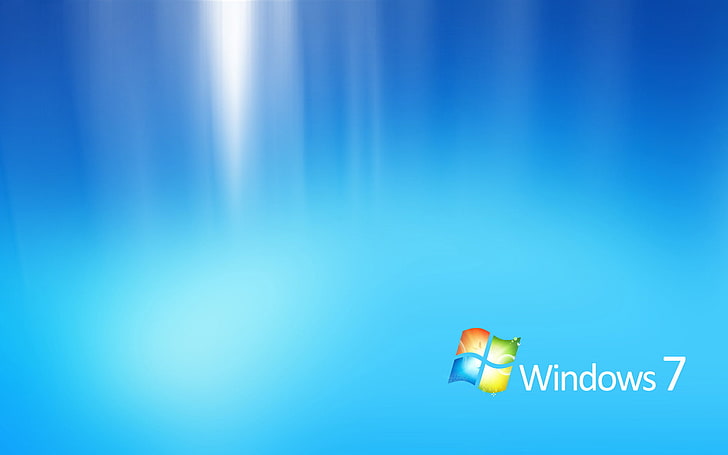 Windows 7 Light Blue, Windows 7 wallpaper, Computers, windows 7, microsoft, bule, HD wallpaper