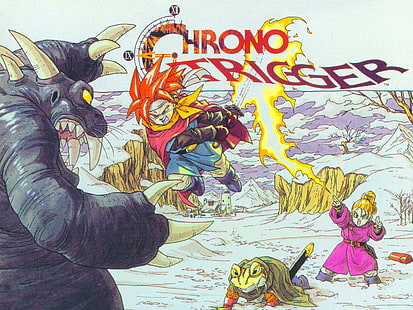 Chrono Trigger, видео игри, 16-битови, аниме, ретро игри, HD тапет HD wallpaper