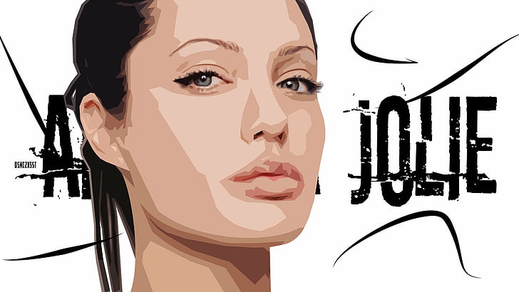 Actresses, Angelina Jolie, Actress, Celebrity, Portrait, HD wallpaper