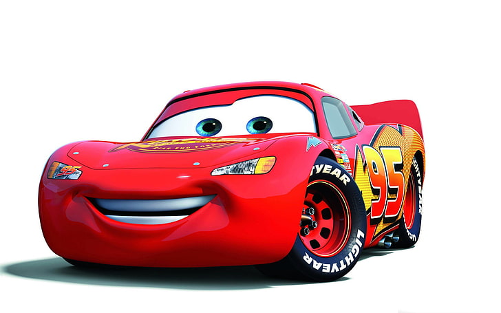 mobil mcqueen petir-Wallpaper HD Kartun, Disney Pixars Lightning McQueen, Wallpaper HD