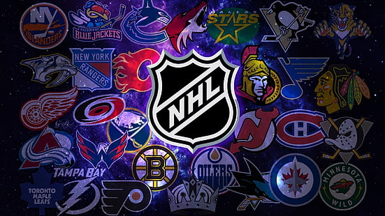 hockey, logo, nhl, Fondo de pantalla HD HD wallpaper