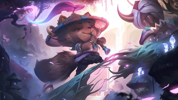 andblomning, Teemo, Teemo League of Legends, League of Legends, Riot Games, HD tapet