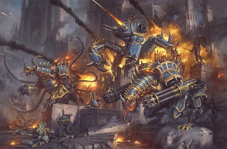 Warhammer 40.000, Game Workshop, Chaos, Chaos Space Marine, Chaos Space Marines, Wallpaper HD