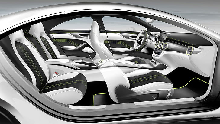 Mercedes Style Coupe, carros-conceito, interior de carro, HD papel de parede
