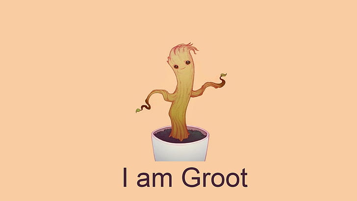 Guardians of the Galaxy Marvel Groot HD, i am groot ClipArt, filmer, the, Marvel, Galaxy, Guardians, Groot, HD tapet