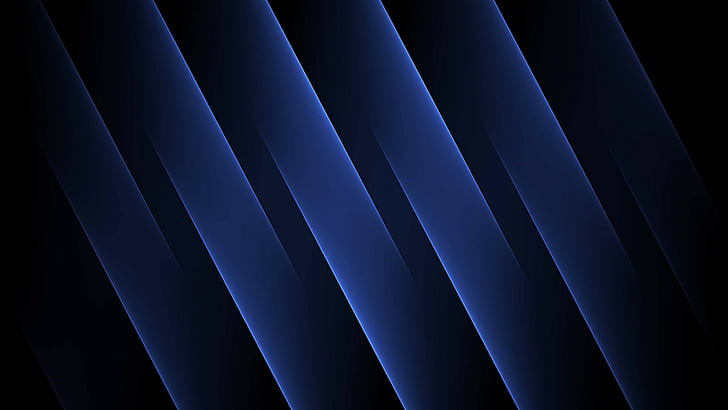 Biru, Garis-garis, 4k, 8k, HD, abstrak, Wallpaper HD