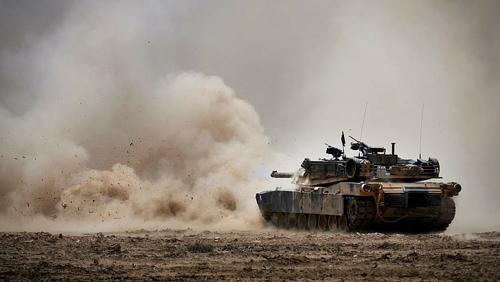 wojskowe, czołg, M1 Abrams, USMC, Tapety HD