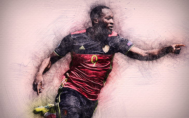 Soccer, Romelu Lukaku, Belgian, HD wallpaper
