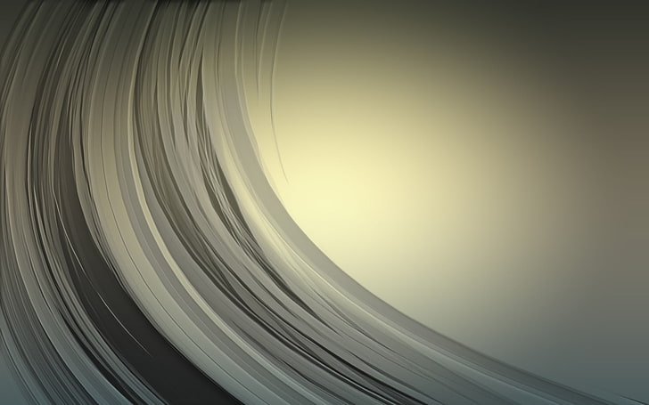 gray waves illustration, simple background, simple, minimalism, abstract, waveforms, shapes, HD wallpaper