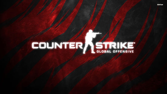 Counter Strike Global Offensive logo, Counter-Strike: Global Offensive, Counter-Strike, videospel, Valve, HD tapet HD wallpaper