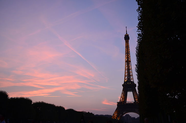 Paris, Prancis, Menara Eiffel, Wallpaper HD