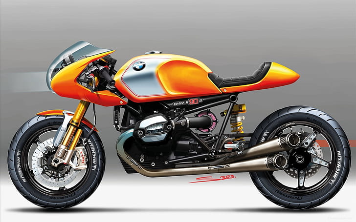 Motocykl BMW Concept 2013, BMW Concept, 2013, Motorbike, Tapety HD