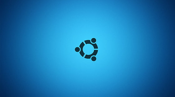 Ubuntu Desktop Blue, logo bulat biru, Komputer, Linux, Blue, Ubuntu, Wallpaper HD HD wallpaper