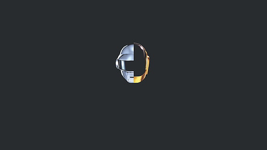Daft Punk, música, minimalismo, simple, gris., Fondo de pantalla HD HD wallpaper