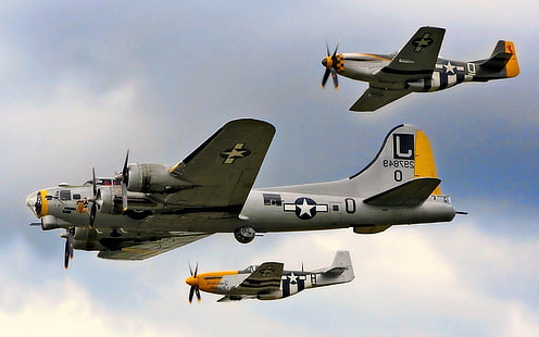 air, avion, avion, combattant, Force, militaire, Mustang, P-51, P51, avion, véhicule, Avion de guerre, Fond d'écran HD HD wallpaper
