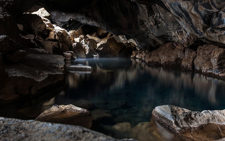 formation rocheuse, grotte, nature, Fond d'écran HD