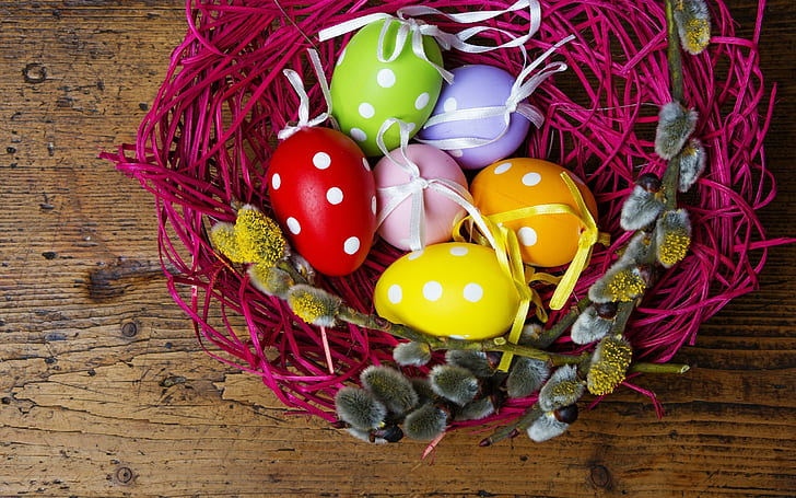 Eggs Nest Easter, eggs, nest, easter, HD wallpaper