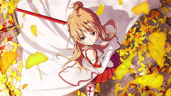 อะนิเมะ, สาวอะนิเมะ, Sword Art Online, Yuuki Asuna, วอลล์เปเปอร์ HD HD wallpaper